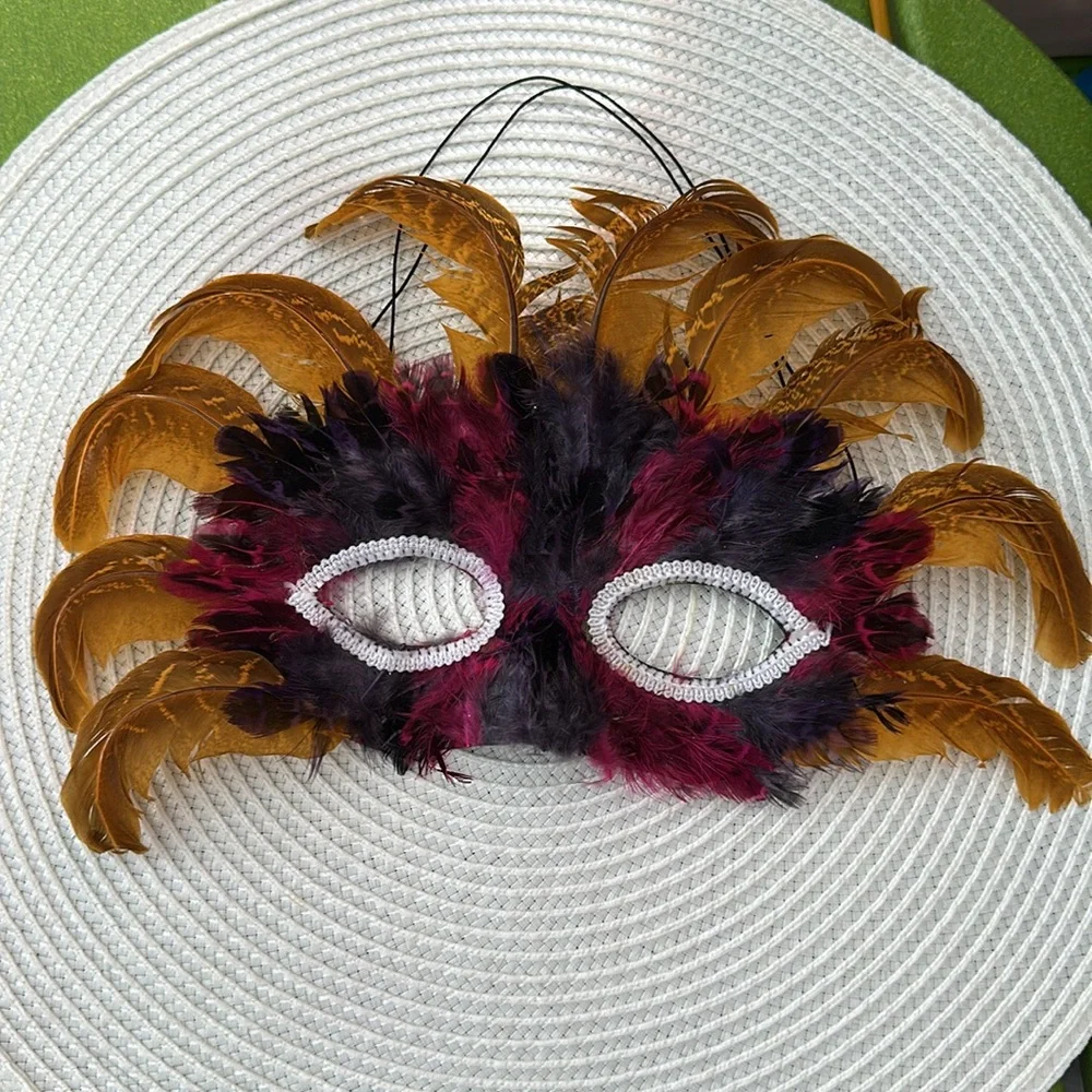 Feathered Masquerade Mask